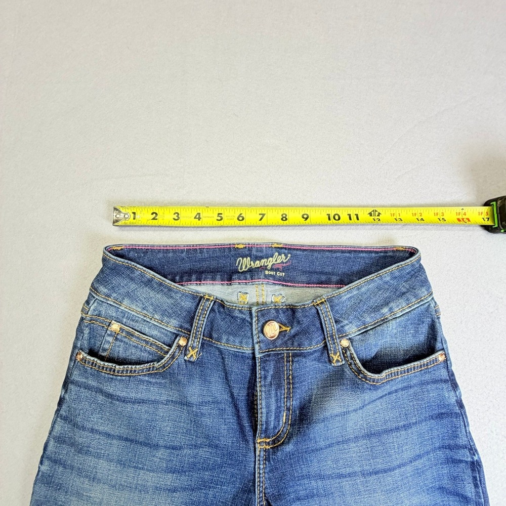 Wrangler Boot Cut Jeans Womens 3x30 Blue Medium Wash Stretch Cowgirl Western - Picture 6 of 9